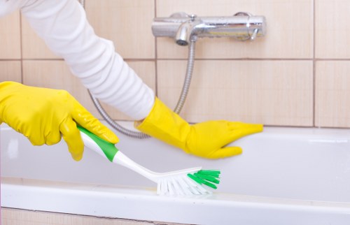 Local upholstery cleaning process for a living room sofa