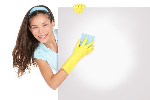 Local team cleaning an apartment building façade in Earlscourt